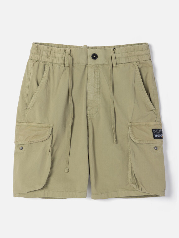 Men's Casual Plain Drawstring Multiple Pockets Cargo Shorts 26801#, Clothing Wholesale Market -LIUHUA, MEN, Pants-Trousers