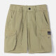 Men's Casual Plain Drawstring Multiple Pockets Cargo Shorts 26801# Dark Khaki Clothing Wholesale Market -LIUHUA
