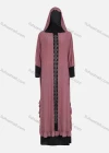 Wholesale Women's Muslim Islamic Modest Prayer Rhinestone Abaya Dress With Hijab 2 Pieces Set - Liuhuamall