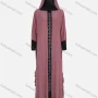 Wholesale Women's Muslim Islamic Modest Prayer Rhinestone Abaya Dress With Hijab 2 Pieces Set preview