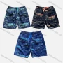 Wholesale Men's Vacation Allover Letter Print Drawstring Patch Pocket Beach Shorts H5527# preview