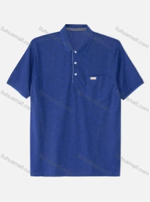 Wholesale Men's Casual Plain Short Sleeve Patch Pocket Polo Shirts, LIUHUA CLOTHING WHOLESALE