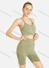 Wholesale Women's Sporty Plain Cropped Cami Top & Biker Shorts Set - Liuhuamall