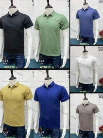 Wholesale Men's Casual Plain Short Sleeve Polo Shirt, LIUHUA CLOTHING WHOLESALE