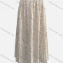 Wholesale Women's Casual Pleated Floral Print Elastic Waist Ruffle Hem Maxi Skirt preview