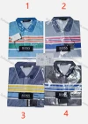 Wholesale Men's Casual Striped Colorblock Short Sleeve Polo Shirt - Liuhuamall