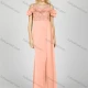 Wholesale Women's Glamorous Cold Shoulder Plain Sequin Layered Sheer Lace Maxi Mermaid Evening Dress 7009# Melon Clothing Wholesale Market Liuhua