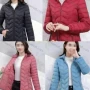 Wholesale Women's Casual Hooded Long Sleeve Zipper Plain Puffer Jacket preview