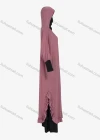 Wholesale Women's Muslim Islamic Modest Prayer Rhinestone Abaya Dress With Hijab 2 Pieces Set - Liuhuamall