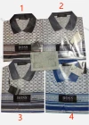Wholesale Men's Casual Striped Colorblock Short Sleeve Polo Shirt - Liuhuamall