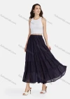 Wholesale Women's Casual High Waist Elastic Waist Tiered Pleated Skirt 56071# - Liuhuamall