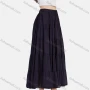 Wholesale Women's Casual High Waist Elastic Waist Tiered Pleated Skirt 56071# preview