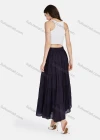 Wholesale Women's Casual High Waist Elastic Waist Tiered Pleated Skirt 56071# - Liuhuamall