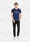 Wholesale Men's Athletic Sporty Breathable Striped Round Neck Short Sleeve Tee 219# - Liuhuamall