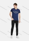 Wholesale Men's Athletic Sporty Breathable Striped Round Neck Short Sleeve Tee 219# - Liuhuamall