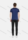 Wholesale Men's Athletic Sporty Breathable Striped Round Neck Short Sleeve Tee 219# - Liuhuamall