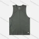 Wholesale Men's Plain Round Neck Sleeveless Dry Fast Breathble Sport Tank Top Army Green Clothing Wholesale Market Liuhua