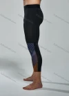 Wholesale Men's Athletic Workout Elastic Waist Colorblock Splicing Cropped Gym Running Leggings N2012# - Liuhuamall