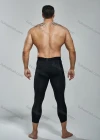 Wholesale Men's Athletic Workout Elastic Waist Colorblock Splicing Cropped Gym Running Leggings N2012# - Liuhuamall