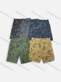 Wholesale Men's Casual Allover Print Side Pockets Shorts 19251#, LIUHUA CLOTHING WHOLESALE
