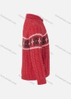 Wholesale Boys Long Sleeve Mock Neck Snowflake Cable Knited Pullover Sweater - Liuhuamall