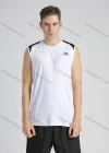 Wholesale Men's Athletic Quick Dry Plain Crew Neck Sleeveless Contrast Color Tank Top - Liuhuamall