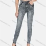Wholesale Women's Casual Plain Distressed High Waist Skinny Fit Ankle Length Jean preview