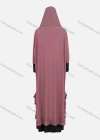 Wholesale Women's Muslim Islamic Modest Prayer Rhinestone Abaya Dress With Hijab 2 Pieces Set - Liuhuamall