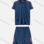 Wholesale Boys 2 Piece Outfits Short Sleeve Polo Shirt Football Zipper Pockets Quick Dry Breathable Sports Set preview