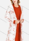 Wholesale Women's Open Front Star Print Maxi Cardigan - Liuhuamall