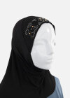 Wholesale Women's Islamic Modest Linen Rhinestone Detial Abaya Dress 2 Pieces Set With Hijab - Liuhuamall