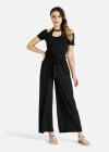 Wholesale Women's Summer Halter Top&Pleated Wide Leg Pants - Liuhuamall