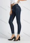 Wholesale Women's Casual 5 Pocket High Waist Zip Fly Ankle Length Skinny Jean - Liuhuamall