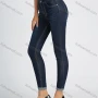 Wholesale Women's Casual 5 Pocket High Waist Zip Fly Ankle Length Skinny Jean preview