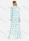 Wholesale Women's Open Front Polka Dot Print Maxi Cardigan 2 Piece Set - Liuhuamall