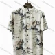 Wholesale 2026 Men's Slim Fit Short Sleeve Shirt, Chinese Landscape Painting Print Casual Fashion, Wholesale In Stock Summer Shirt Beige Clothing Wholesale Market Liuhua