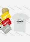 Wholesale Boy's Casual Letter Print Round Neck Short Sleeve Tee - Liuhuamall