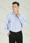 Wholesale Men's Formal Plain Long Sleeve Wrinkle-Resistant Button Down Dress Shirts - Liuhuamall