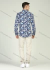 Wholesale Men's Casual Button Down Long Sleeve Allover Print Shirt - Liuhuamall
