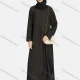 Wholesale Women's Vintage Islamic Muslim Long Sleeve Pockets Abaya Dress 1247# Black Guangzhou Clothing Wholesale Market & Suppliers -LIUHUAMALL