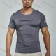 Wholesale Men's Athletic Workout Breathable Quick Dry Short Sleeve T-shirt 8032# Dark Gray Clothing Wholesale Market Liuhua