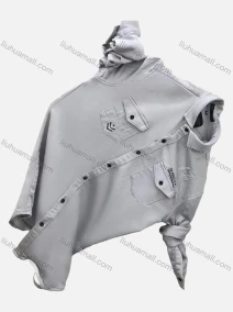 Wholesale Men's Casual Plain Flap Pockets Long Sleeve Shirt, LIUHUA CLOTHING WHOLESALE