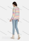 Wholesale Women's Casual Colorblock Cable Knit Buttons Down Long Sleeve Knit Cardigan 03# - Liuhuamall