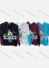 Wholesale Men's 100%Cotton Casual Graphic & Letter Print Drawstring Round Neck Long Sleeve Hoodie - Liuhuamall