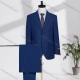 Wholesale Men's Business Lapel Single Breasted Striped Flap Pockets Blazer Jacket & Pants 2 Piece Set X7896# Blue Clothing Wholesale Market Liuhua