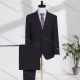 Wholesale Men's Business Lapel Single Breasted Striped Flap Pockets Blazer Jacket & Pants 2 Piece Set X8028# Black Clothing Wholesale Market Liuhua