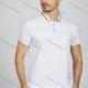Wholesale Men's Casual Plain Embroidery Short Sleeve Split Side Polo Shirt LF005# White Clothing Wholesale Market Liuhua