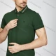 Wholesale Men's Casual Plain Embroidery Short Sleeve Split Side Polo Shirt LF005# Green Clothing Wholesale Market Liuhua