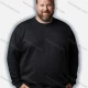 Wholesale Men's Plus Size Plain Crew Neck Long Sleeve Knitted Pullover Sweater Dim Gray Clothing Wholesale Market Liuhua
