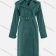 Wholesale Women's Casual Plain Lapel Double Breasted Long Sleeve Long Trench Coat With Belt 10# Clothing Wholesale Market Liuhua